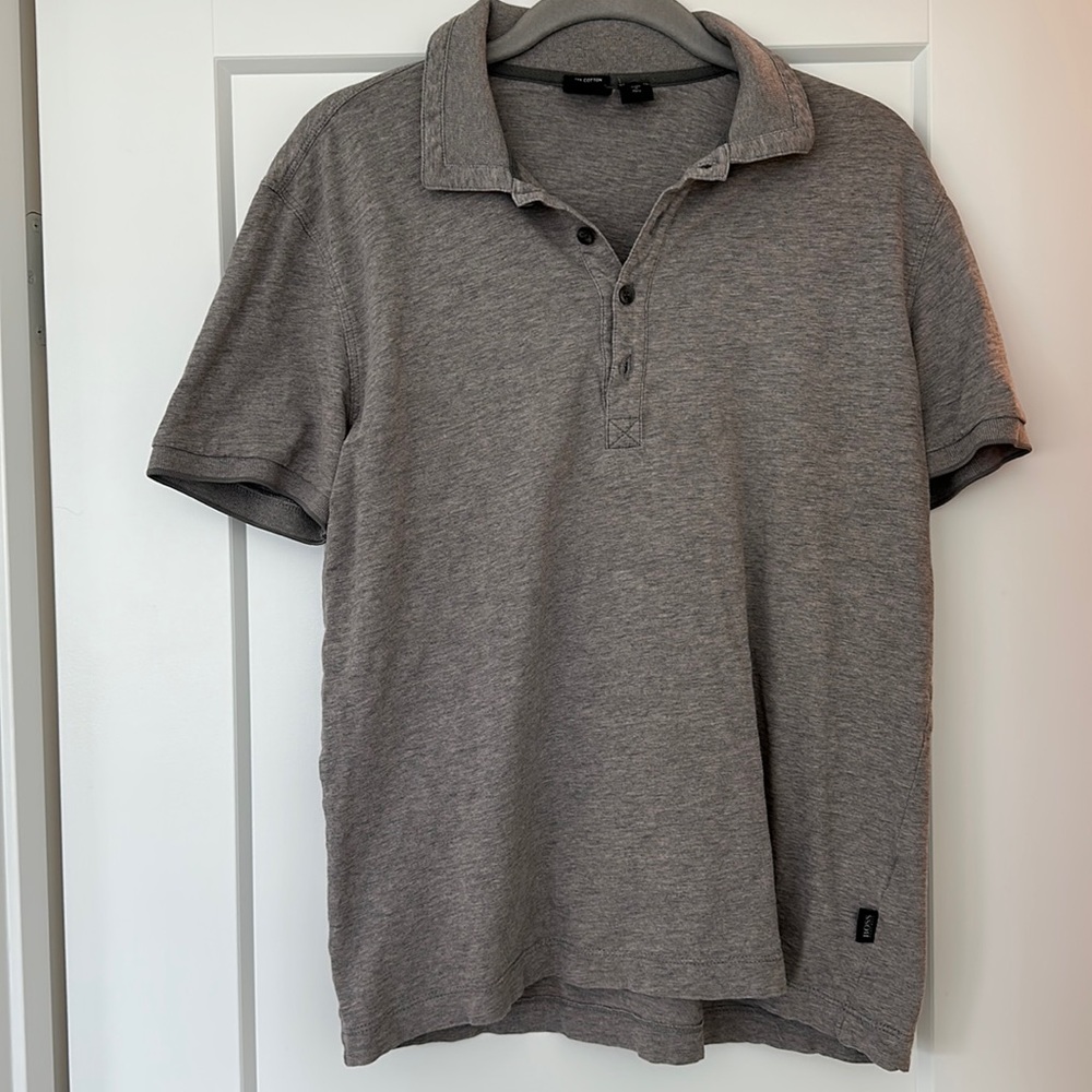 Boss gray polo shirt